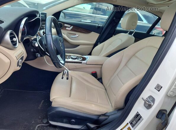 55SWF4JB6HU190334 2017 MERCEDES-BENZ C White Սալոնի դիմացի տեսք