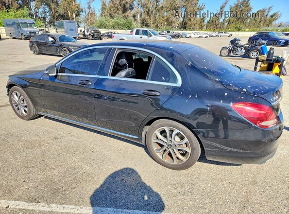 55SWF4JB6HU225034 2017 MERCEDES-BENZ C Black Tył lewy