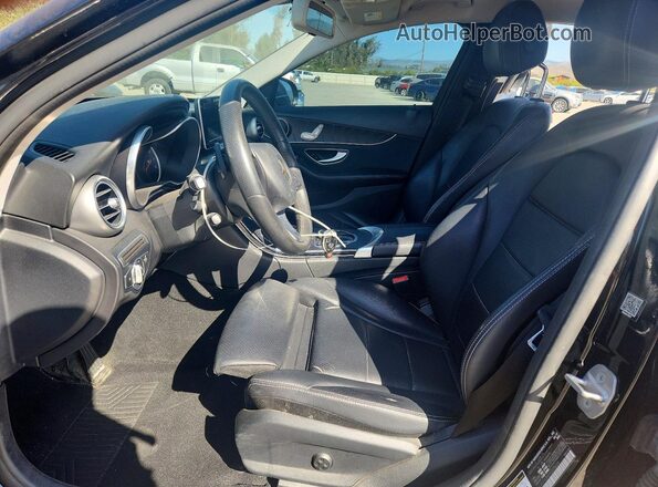 55SWF4JB6HU225034 2017 MERCEDES-BENZ C Black Widok wnętrza z przodu