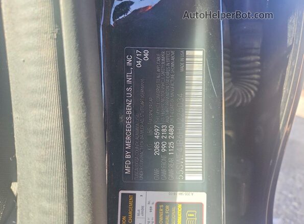 55SWF4JB6HU225034 2017 MERCEDES-BENZ C Black Widok komory silnika