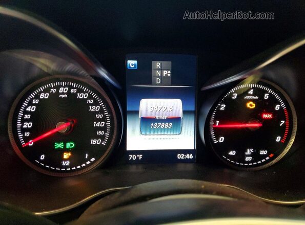 55SWF4JB6HU232145 2017 MERCEDES-BENZ C Silver ხელსაწყოთა პანელის ხედი
