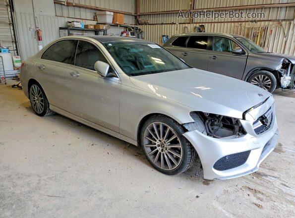 55SWF4JB6HU232145 2017 MERCEDES-BENZ C Silver წინა მარჯვენა