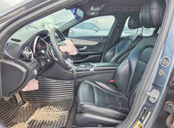 55SWF4JB6JU237447 2018 MERCEDES-BENZ C Gray Vista interior delantera