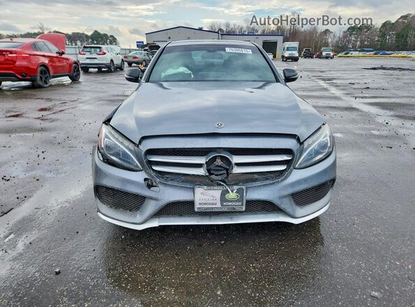 55SWF4JB6JU237447 2018 MERCEDES-BENZ C Gray Vista frontal