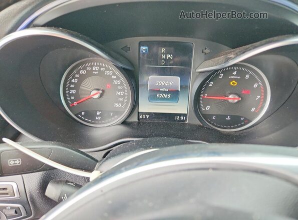 55SWF4JB6JU237447 2018 MERCEDES-BENZ C Gray Vista del cuadro de instrumentos