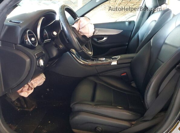 55SWF4JB6JU240218 2018 MERCEDES-BENZ C Черный Вид салона спереди
