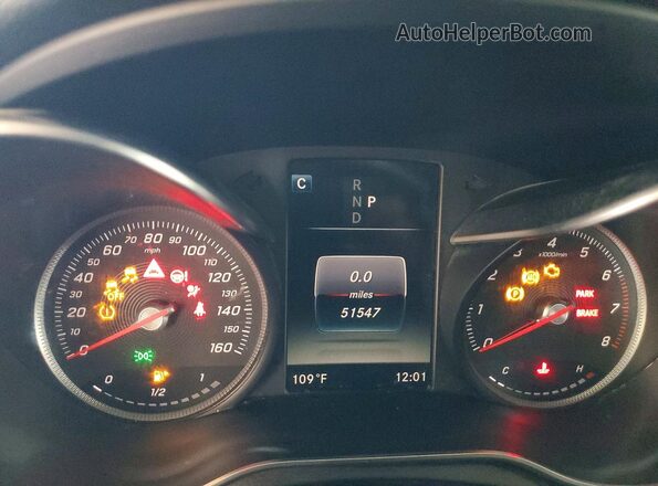 55SWF4JB6JU240218 2018 MERCEDES-BENZ C Черный Вид щитка приборов