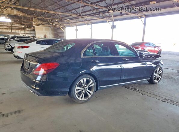 55SWF4JB6JU240218 2018 MERCEDES-BENZ C Черный Задняя правая четверть