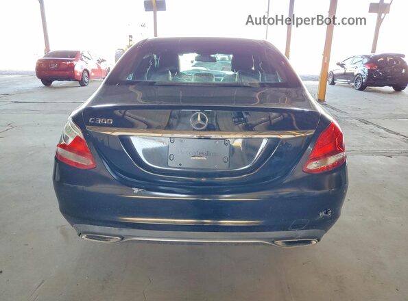 55SWF4JB6JU240218 2018 MERCEDES-BENZ C Черный Вид сзади