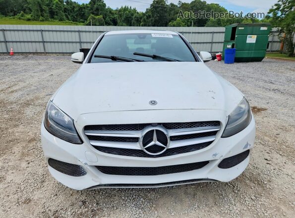 55SWF4JB6JU245340 2018 MERCEDES-BENZ C White წინა ხედი