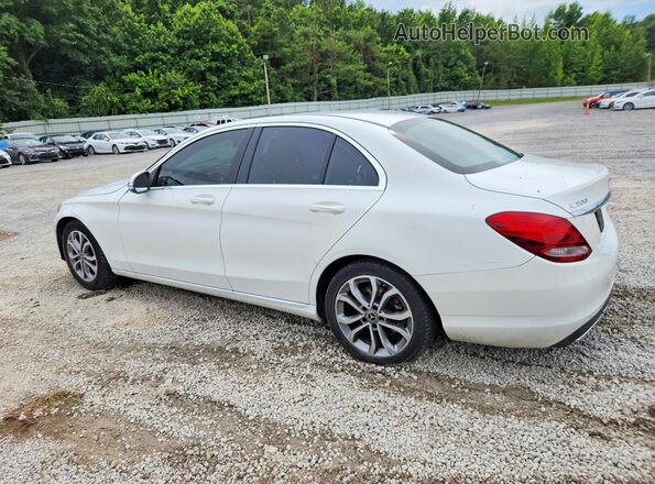55SWF4JB6JU245340 2018 MERCEDES-BENZ C White უკანა მარცხენა