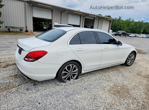 55SWF4JB6JU245340 2018 MERCEDES-BENZ C White უკანა მარჯვენა