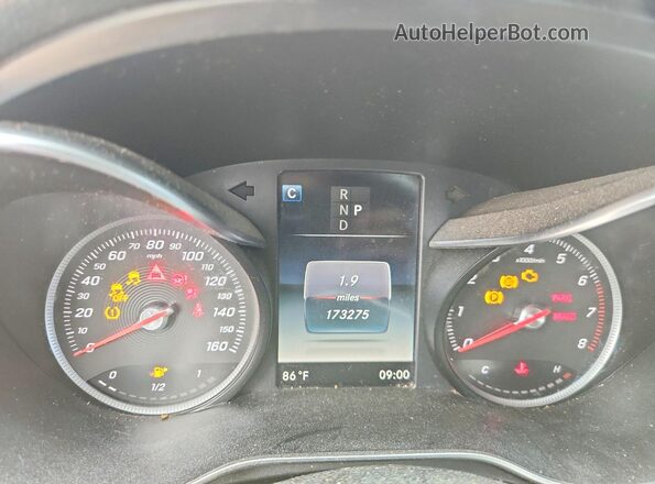 55SWF4JB6JU245340 2018 MERCEDES-BENZ C White ხელსაწყოთა პანელის ხედი