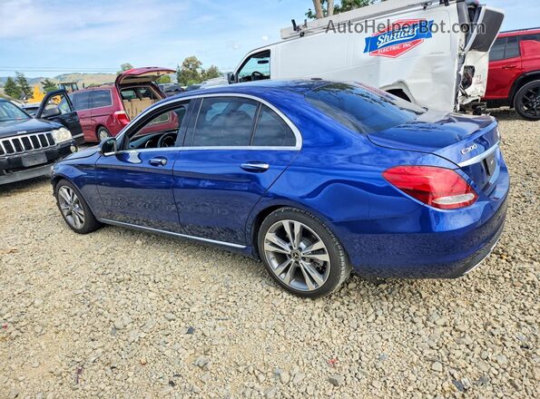 55SWF4JB6JU251641 2018 MERCEDES-BENZ C Blue 