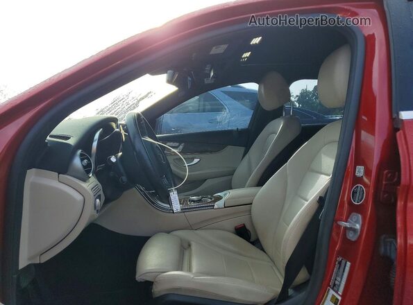 55SWF4JB6JU255172 2018 MERCEDES-BENZ C Red Front interior view