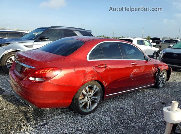 55SWF4JB6JU255172 2018 MERCEDES-BENZ C Red Rear right