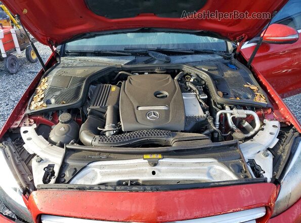 55SWF4JB6JU255172 2018 MERCEDES-BENZ C Red Rear interior view