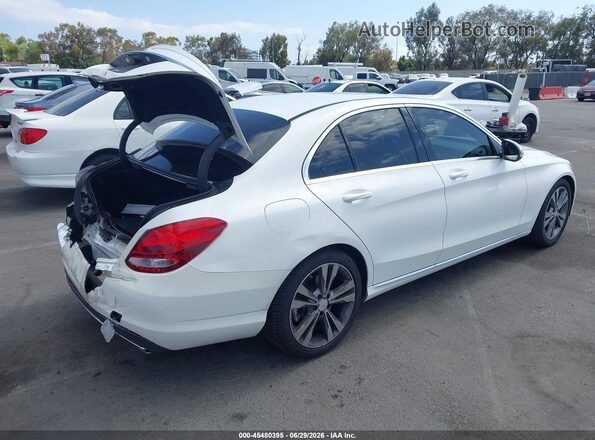 55SWF4JB7GU122607 2016 MERCEDES-BENZ C-CLASS White Trasero derecho