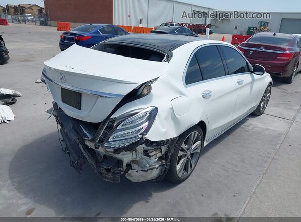 55SWF4JB7GU154473 2016 MERCEDES-BENZ C-CLASS White Задня права чверть