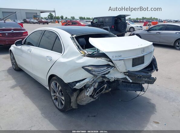 55SWF4JB7GU154473 2016 MERCEDES-BENZ C-CLASS White Задня ліва чверть