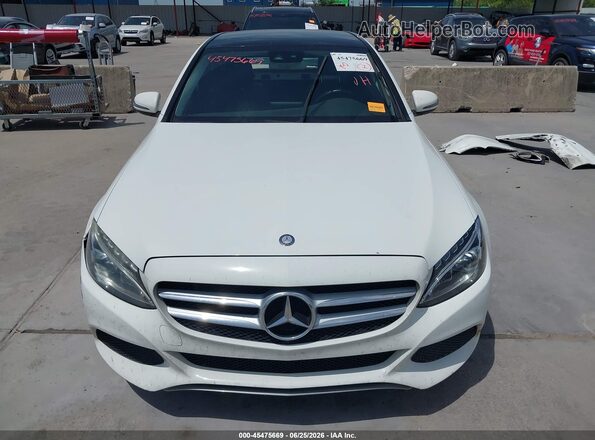 55SWF4JB7GU154473 2016 MERCEDES-BENZ C-CLASS White Вид задньої частини салону