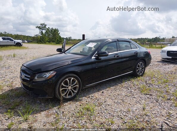 55SWF4JB7GU174495 2016 MERCEDES-BENZ C-CLASS Black Front left