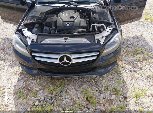 55SWF4JB7GU174495 2016 MERCEDES-BENZ C-CLASS Black Rear view