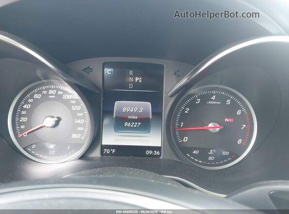 55SWF4JB7HU230114 2017 MERCEDES-BENZ C-CLASS Black უკანა სავარძლების ხედი