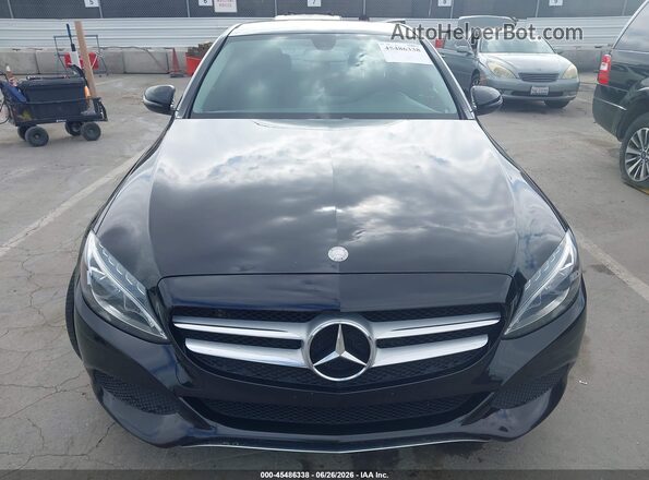 55SWF4JB7HU230114 2017 MERCEDES-BENZ C-CLASS Black ხელსაწყოთა პანელის ხედი