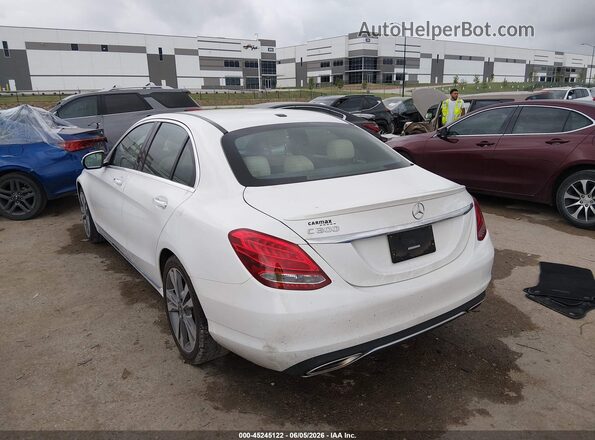 55SWF4JB7JU241054 2018 MERCEDES-BENZ C-CLASS White უკანა მარცხენა