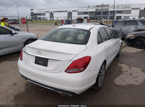 55SWF4JB7JU241054 2018 MERCEDES-BENZ C-CLASS White უკანა მარჯვენა