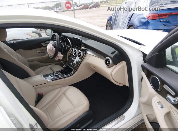 55SWF4JB7JU241054 2018 MERCEDES-BENZ C-CLASS White წინა სალონის ხედი