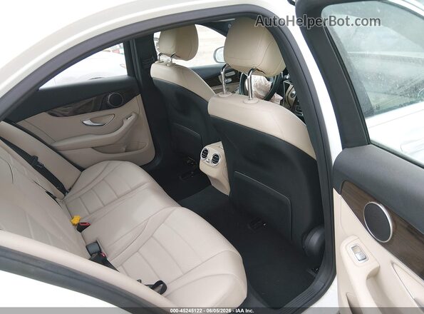 55SWF4JB7JU241054 2018 MERCEDES-BENZ C-CLASS White VIN კოდის სტიკერის ხედი