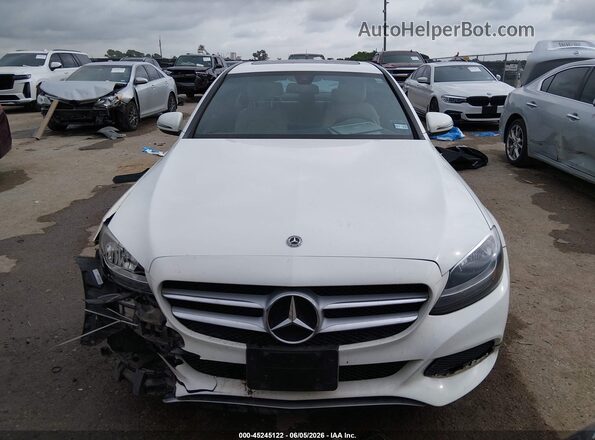 55SWF4JB7JU241054 2018 MERCEDES-BENZ C-CLASS White ხელსაწყოთა პანელის ხედი