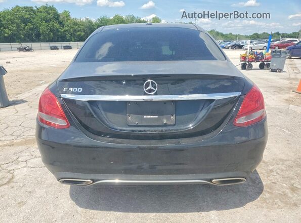 55SWF4JB7JU254211 2018 MERCEDES-BENZ C Black Rear view