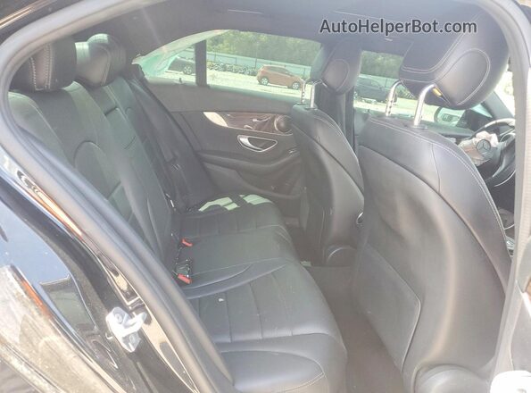 55SWF4JB7JU254211 2018 MERCEDES-BENZ C Black Rear seats view
