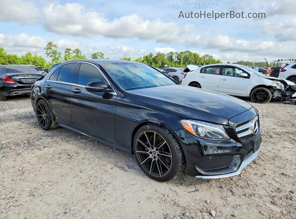 55SWF4JB7JU264060 2018 MERCEDES-BENZ C Black Delantero derecho