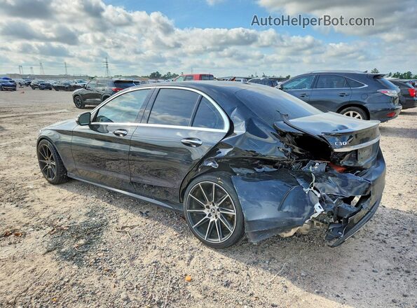 55SWF4JB7JU264060 2018 MERCEDES-BENZ C Black Trasero izquierdo