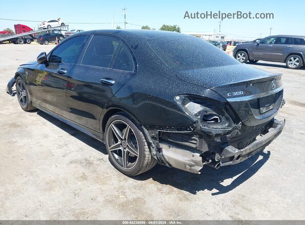 55SWF4JB7JU264799 2018 MERCEDES-BENZ C-CLASS Черный Задняя левая четверть