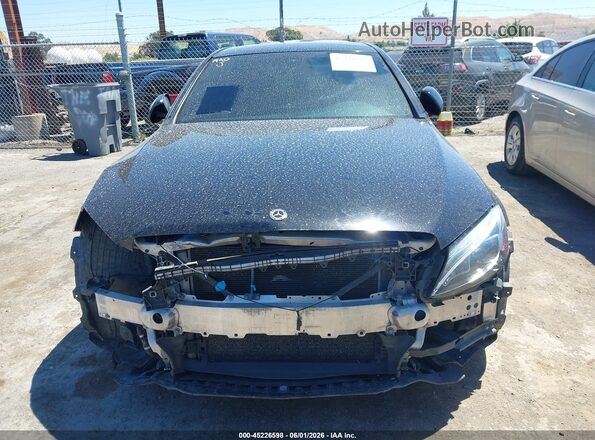 55SWF4JB7JU264799 2018 MERCEDES-BENZ C-CLASS Черный Вид задней части салона