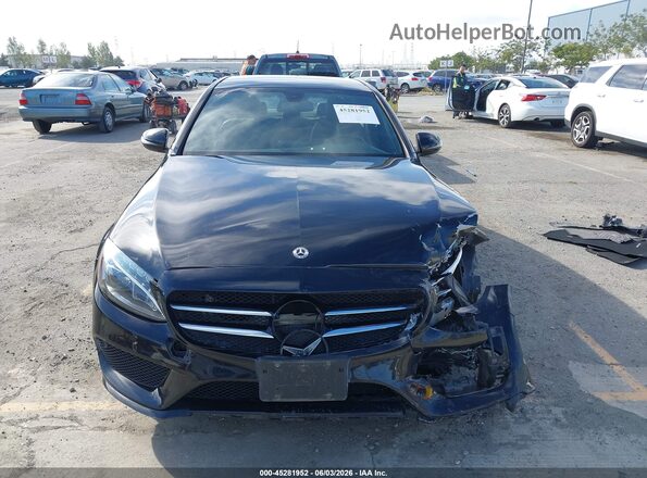 55SWF4JB7JU271798 2018 MERCEDES-BENZ C-CLASS Blue Widok wnętrza z tyłu