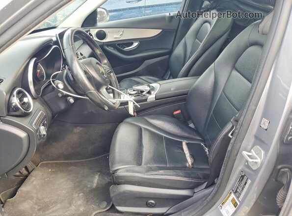 55SWF4JB8GU127086 2016 MERCEDES-BENZ C Gray Vista interior delantera