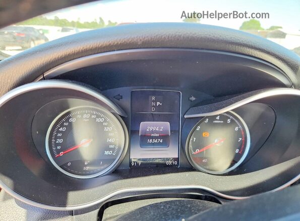 55SWF4JB8GU127086 2016 MERCEDES-BENZ C Gray Vista del cuadro de instrumentos