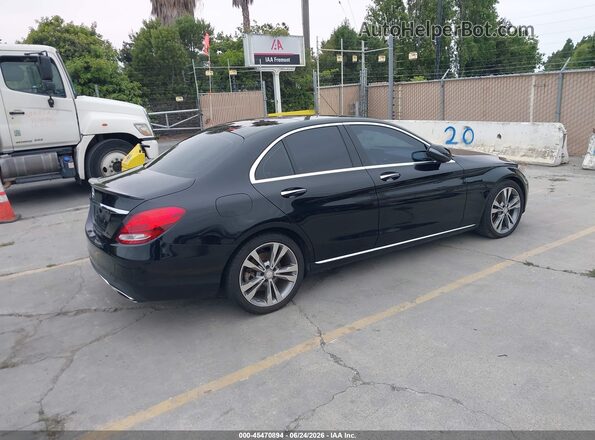 55SWF4JB8GU132711 2016 MERCEDES-BENZ C-CLASS Black Задня права чверть