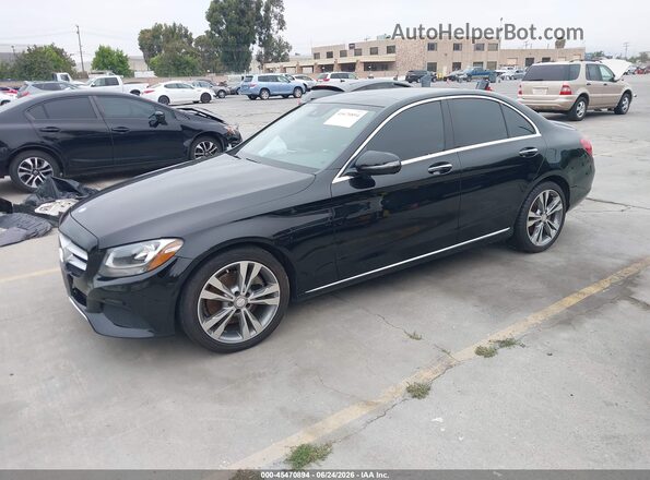 55SWF4JB8GU132711 2016 MERCEDES-BENZ C-CLASS Black Передня ліва чверть