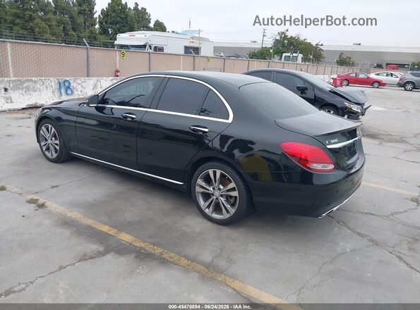 55SWF4JB8GU132711 2016 MERCEDES-BENZ C-CLASS Black Задня ліва чверть