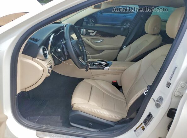 55SWF4JB8GU140808 2016 MERCEDES-BENZ C White Вид салону спереду