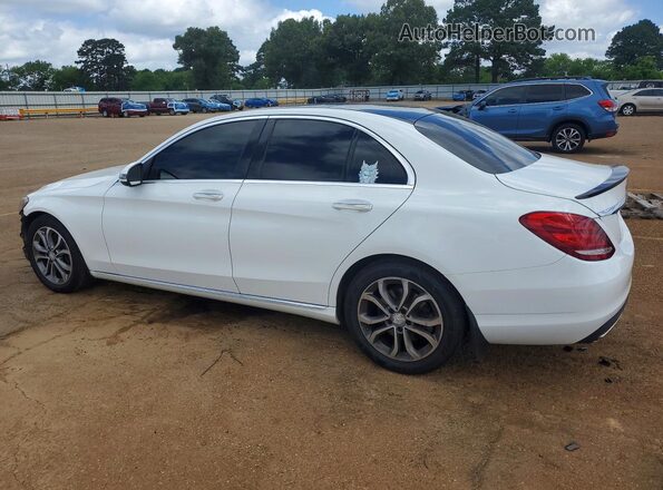 55SWF4JB8GU140808 2016 MERCEDES-BENZ C White Задня ліва чверть