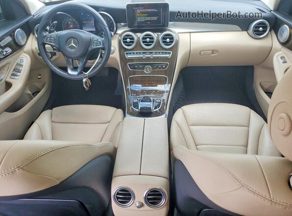 55SWF4JB8GU140808 2016 MERCEDES-BENZ C White Вид панелі приладів