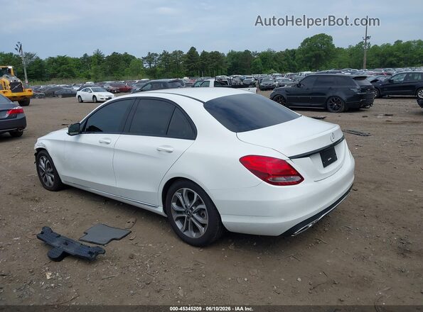 55SWF4JB8HU216559 2017 MERCEDES-BENZ C-CLASS White Tył lewy